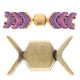 Cymbal ™ DQ metaal Magnetische sluiting Vorino II voor Chevron Duo - Antiek brons
